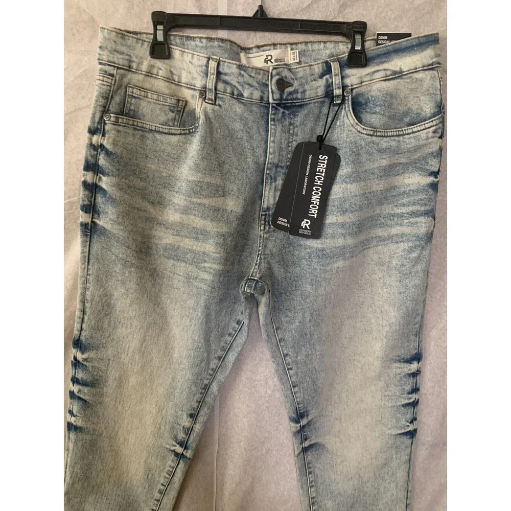 REFINERY REPUBLIC Men's Stretch Comfort Jeans Size 40 X 32 (1261) NEW